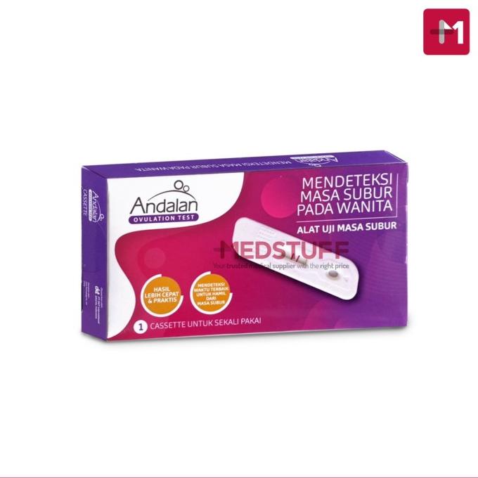Andalan Ovulation Test Alat Tes Kesuburan Masa Subur Ovulasi LH Test Lc