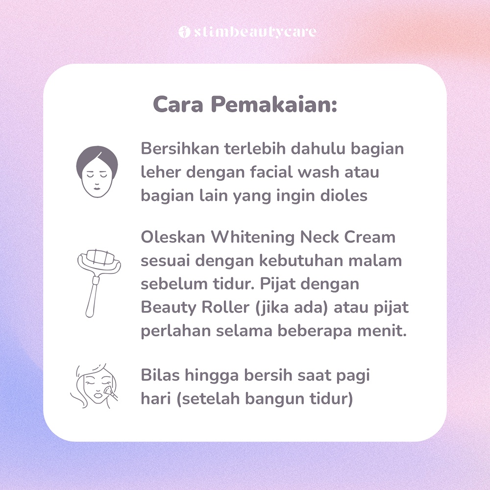 NECK WHITENING CREAM (CREAM MENGENCANGKAN, MENCERAHKAN LIPATAN GELAP) BPOM BY BEAUSHINE