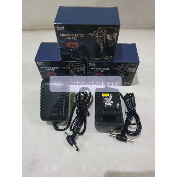 Adaptor 12V 2A Murni Konektor T Power Supply AC/DC SNI High Quality