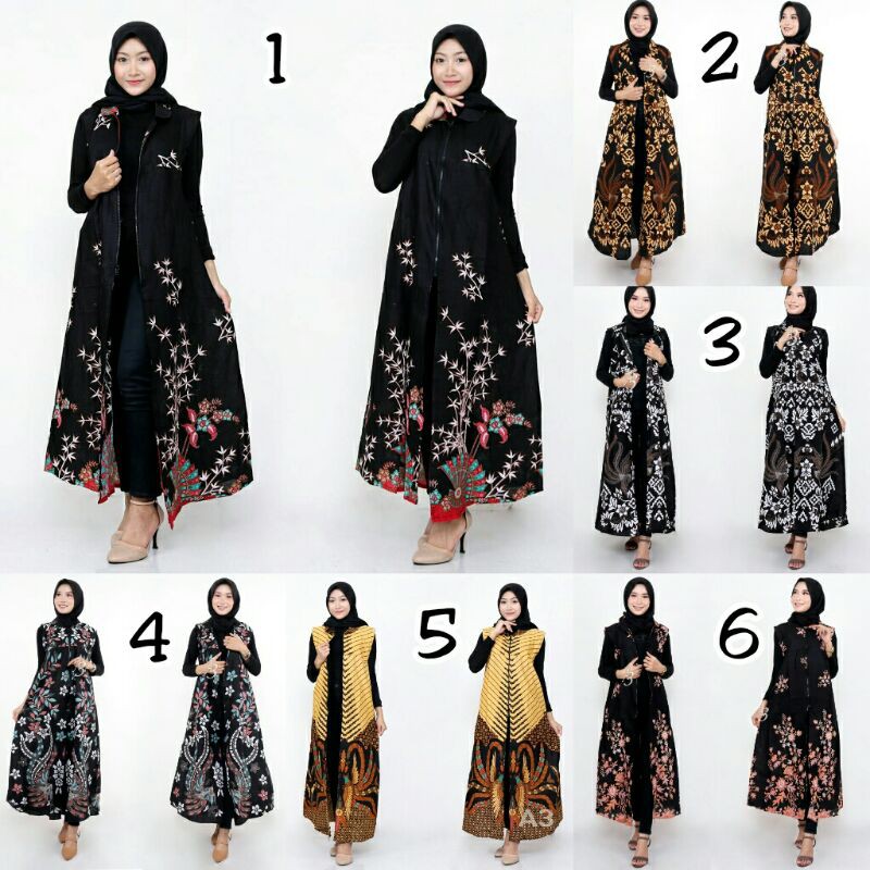 Termurah Bg - Batik Couple Outer Alika / Maxicardi Long Cardigan Kerja Kantor Seragam Maxi Cardi / Longcardi ppGylQCYxakzr