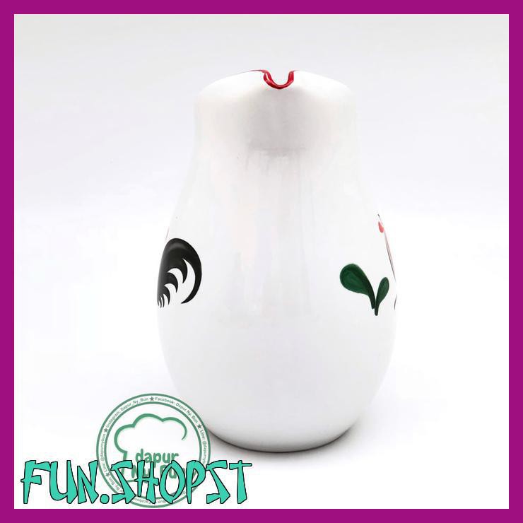 WATER JUG AYAM JAGO SERI 2 / MILK JUG / JUICE JUG / KERAMIK KOPIN