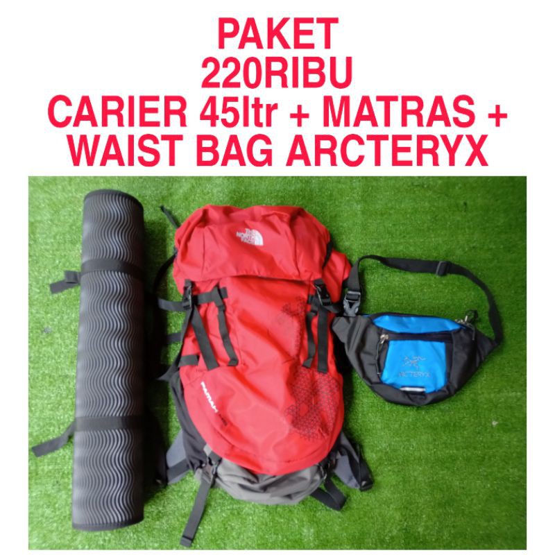 PAKET HEMAT CARRIER, TAS GUNUNG, KERIL 45ltr