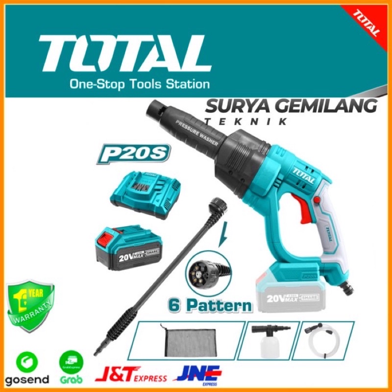 CORDLESS PRESSURE WASHER POWER CLEANER WATER GUN TPWLI20084