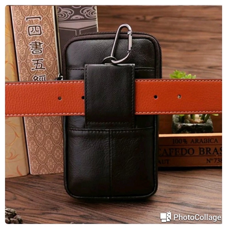 Dompet Pria - Sarung Hp Kulit 3 Ruang 2389 Tinggi 17cm