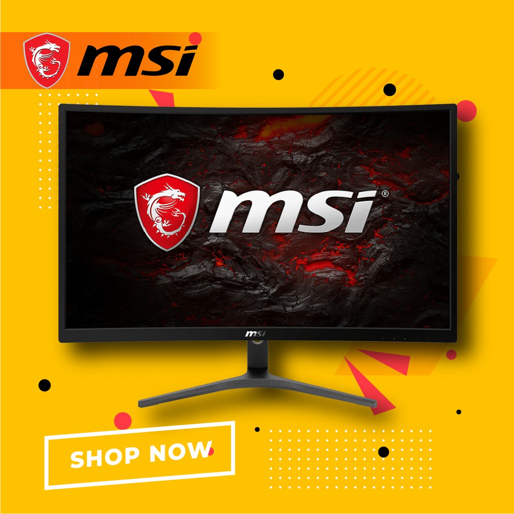 Msi Optix G241vc 23 6 Inch Curved Gaming Monitor Shopee Indonesia