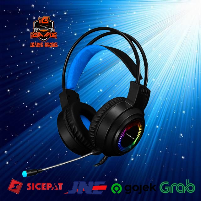 Headset Gaming Wired 3 Power Up ARGON 200 3.5mm RGB Breathing Light NAMPOL GAN