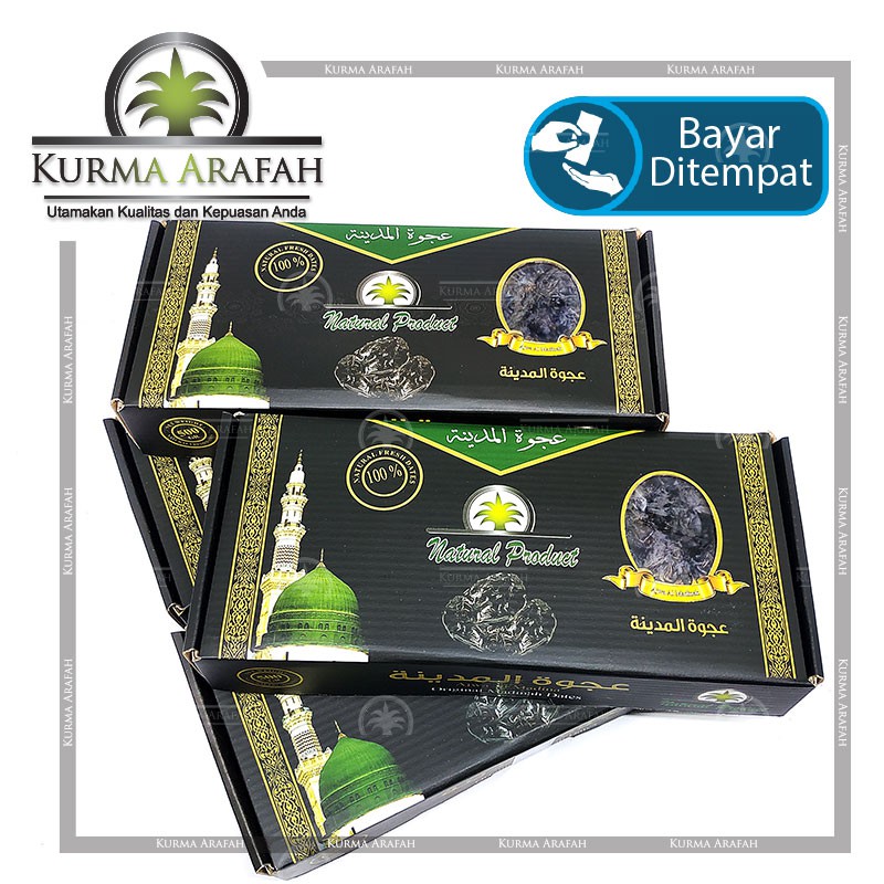 500gr Kurma Ajwa Madinah NATURAL PRODUK