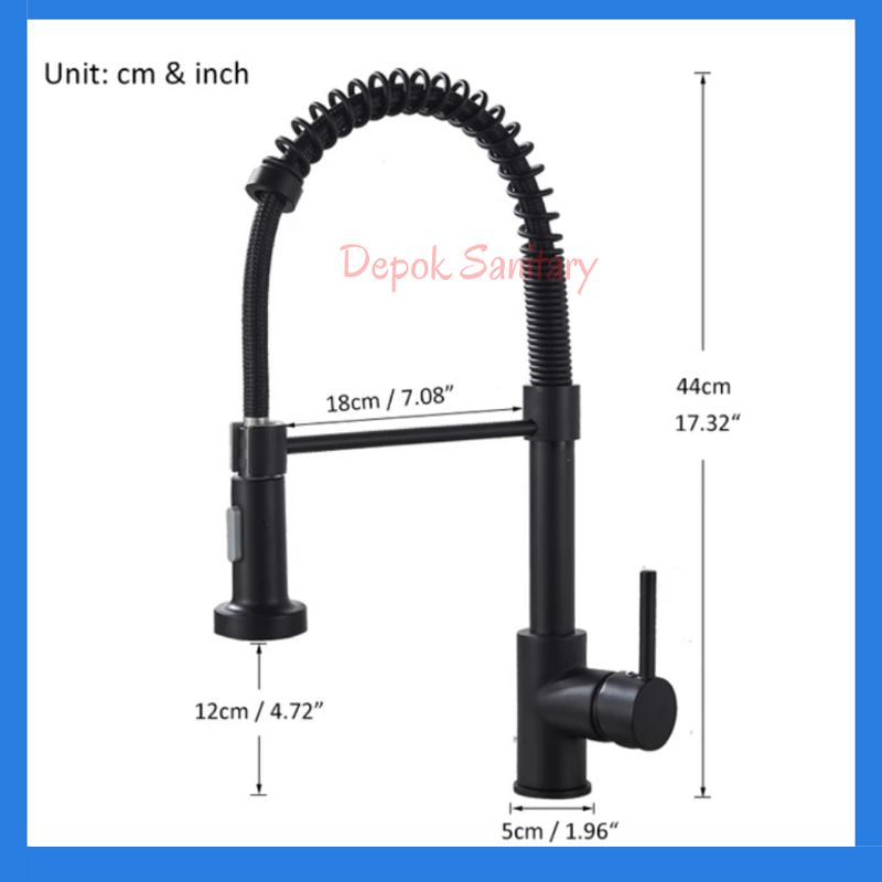 Kran sink mixer tarik panas dingin/ Kran mixer panas dingin/ kran sink panas dingin / kran pantry