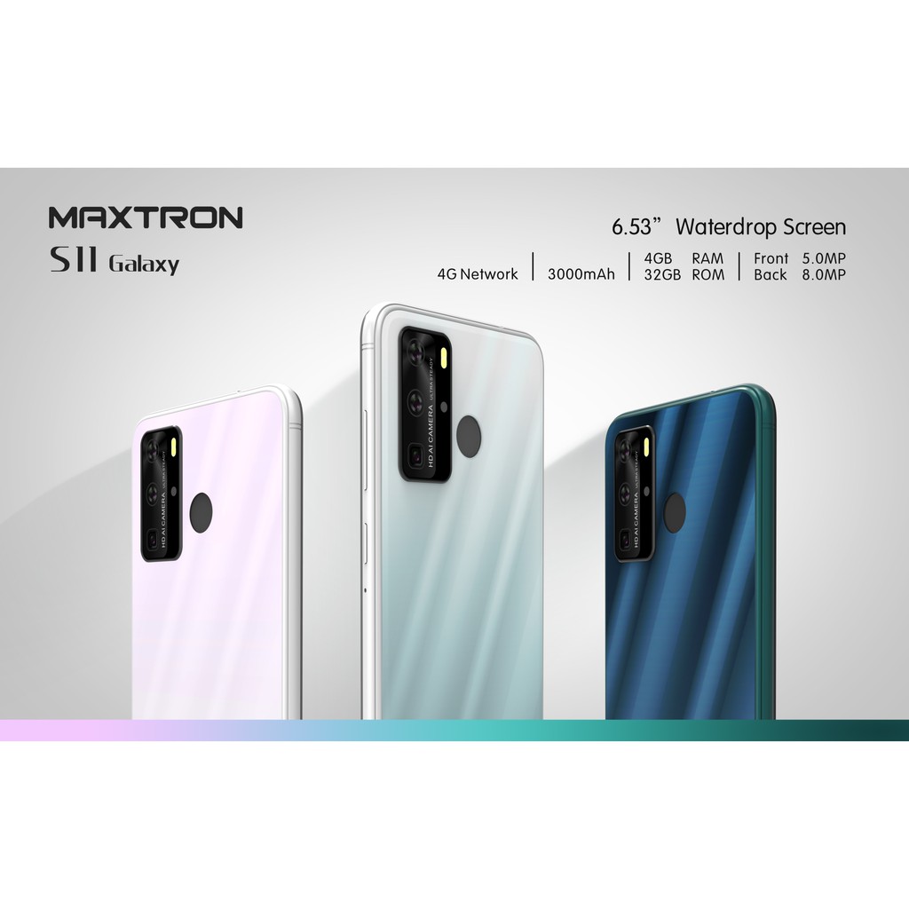 SmartPhone Android 4G HP Maxtron S11 Galaxy 6.53“ RAM 4GB/32GB Garansi Resmi 1 Tahun-2