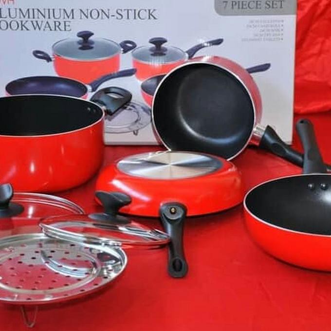 Iluva 7Pcs Non Stick Cookware Set Teflon Panci Wajan Sarah78801