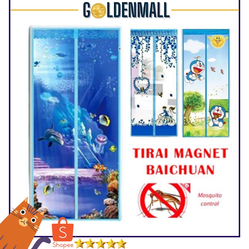 Tirai Magnet BAICHUAN Original Karakter Anti nyamuk / Tirai Kamar Import [ 1KG = 4PCS ] GM109 COD