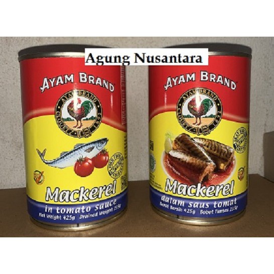 

Ikan Sarden /Makarel / Mackerel Ayam Brand 425 gr