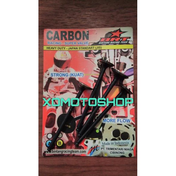 Klep Carbon 22/19 MX King Vixion R15 Xabre BRT