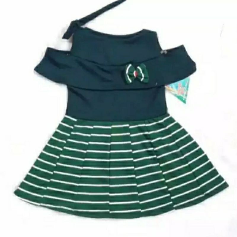 Dress Sabrina anak perempuan/dress anak tali satu/ baju dress anak anak