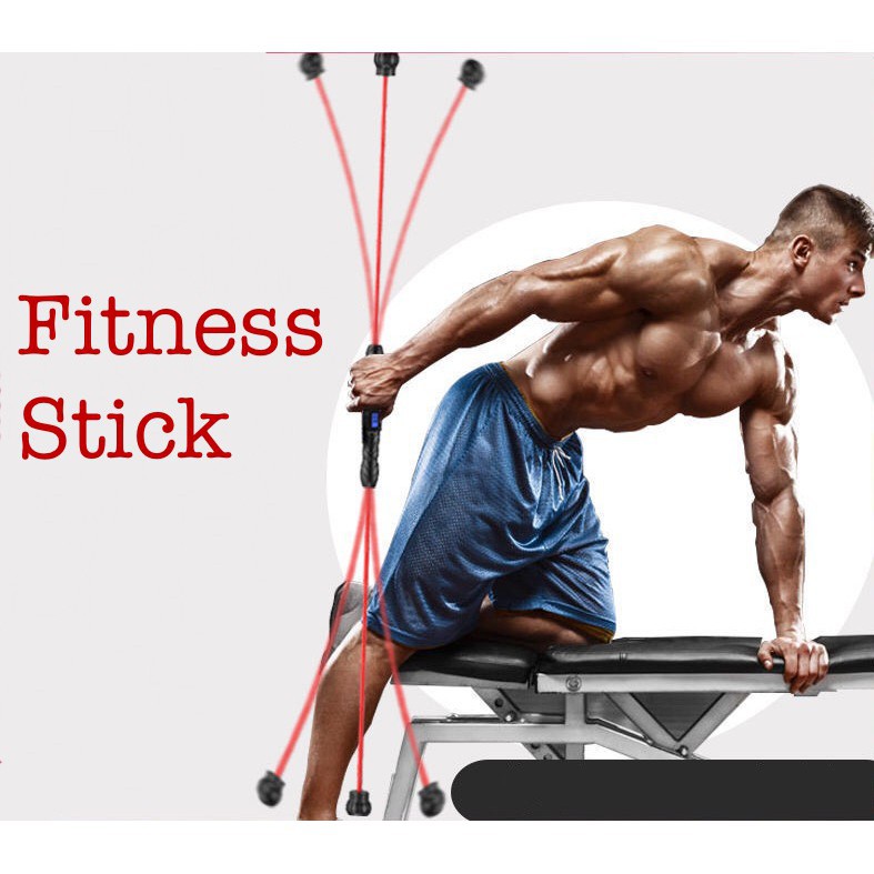 BS377 Stik Getar Elastis Multifungsi Alat Fitness / Fitness Bar / Stick Fitness