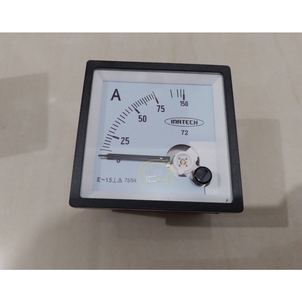 PANEL METER INATECH AMPERE METER ANALOG FREQUENCY JARUM panel ampermeter analog frequency / ampere m