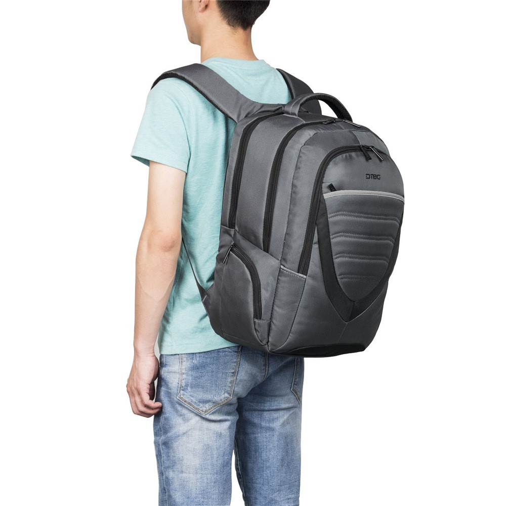 Original Digital Bodyguard DTBG D8006W 17.3 Inch Grey - Durable Lightweight Laptop Backpack