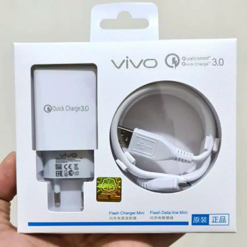 Charger Vivo V11 Pro V9 V7 V5 Plus Micro USB 2A Fast Charging Original 100% 3.0 Qualcomm