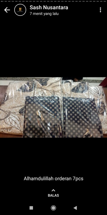 Kain Katun Batik Solo Premium Navy Cream