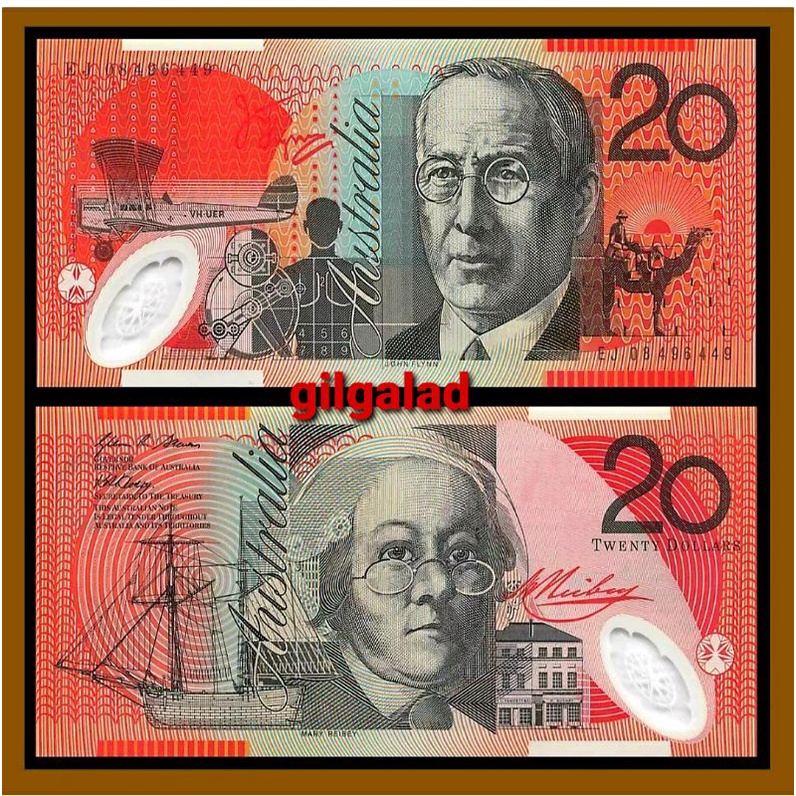 AUSTRALIA 20 DOLLAR 2008 / 10 POLYMER UANG ASING GRESS