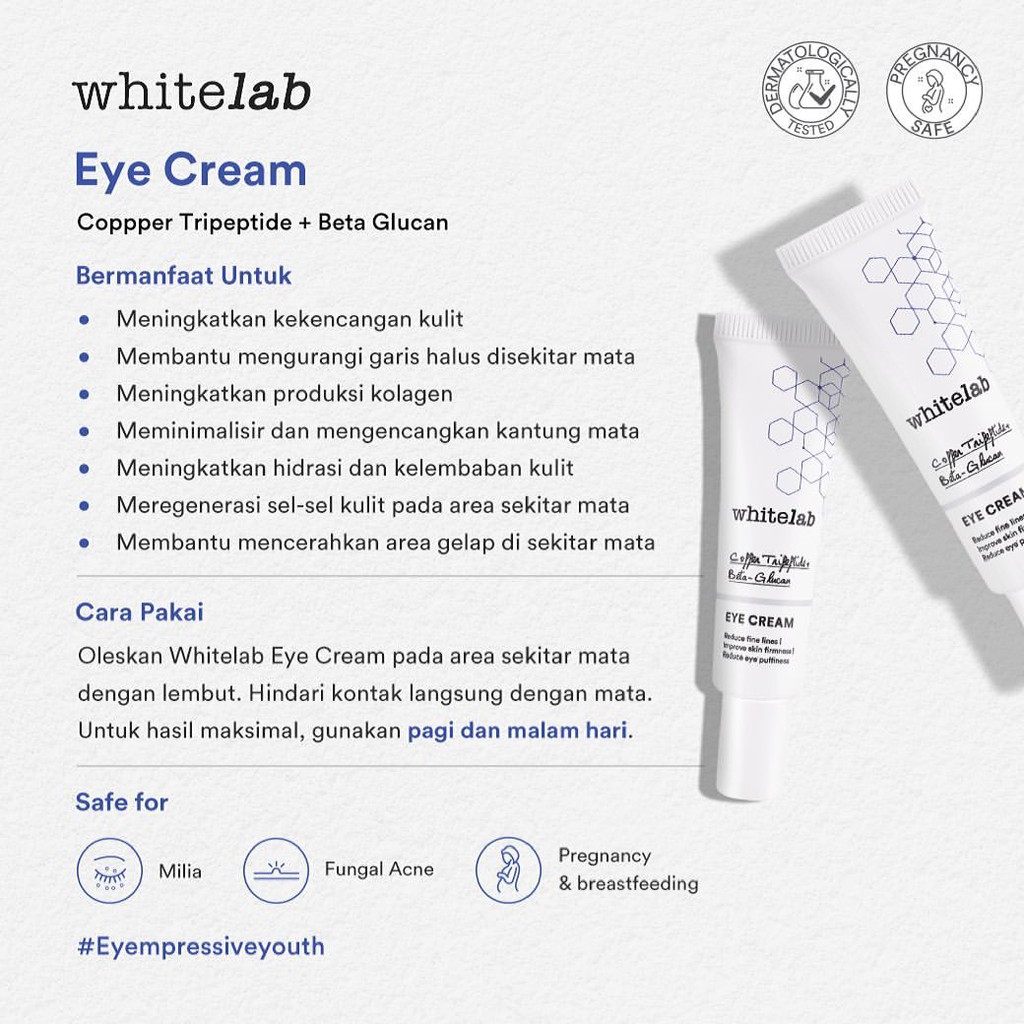 [BPOM] WHITELAB - EYE CREAM 10GR