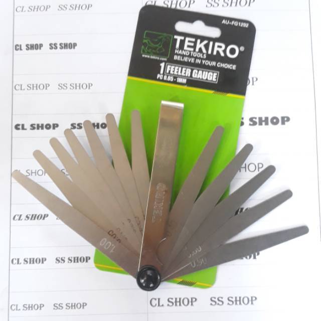 FEELER GAUGE 13blades kunci alat pengukur setelan stelan klep motor puller