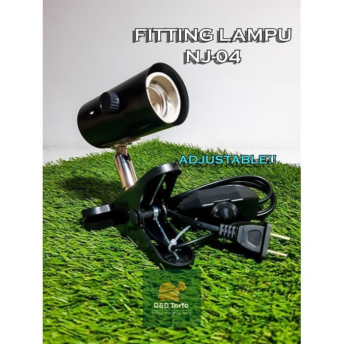 Nomoypet NJ 04 Fitting Lampu Reptil Adjustable Torto Nomoy NJ-04 - SULCATA ALDABRA KURA