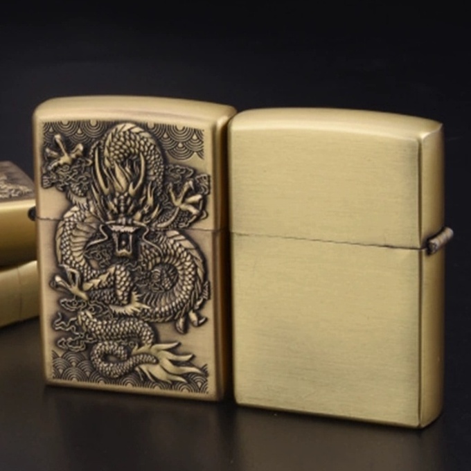 BISA COD! Korek api Zippo Motif Naga 1509 / Korek Zippo / Zippo Minyak