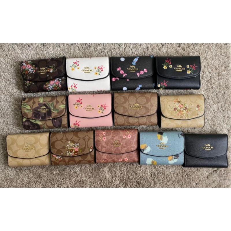 DOMPET COACH ENVELOPE BLOOM MINI
