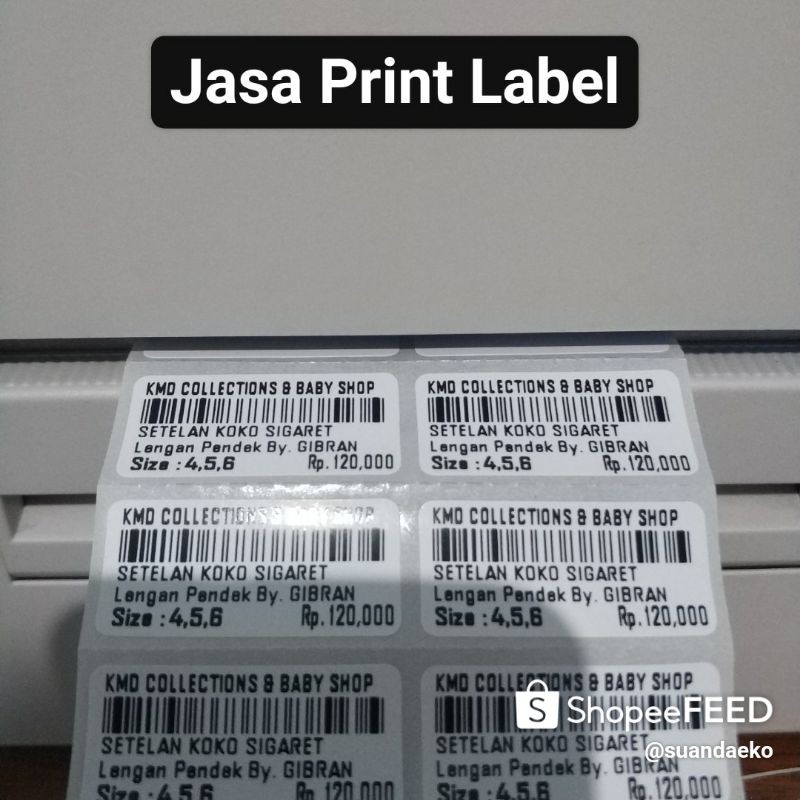 

Cetak Label Harga - Cetak label Barcode - Cetak Barcode harga - Label Harga isi 400