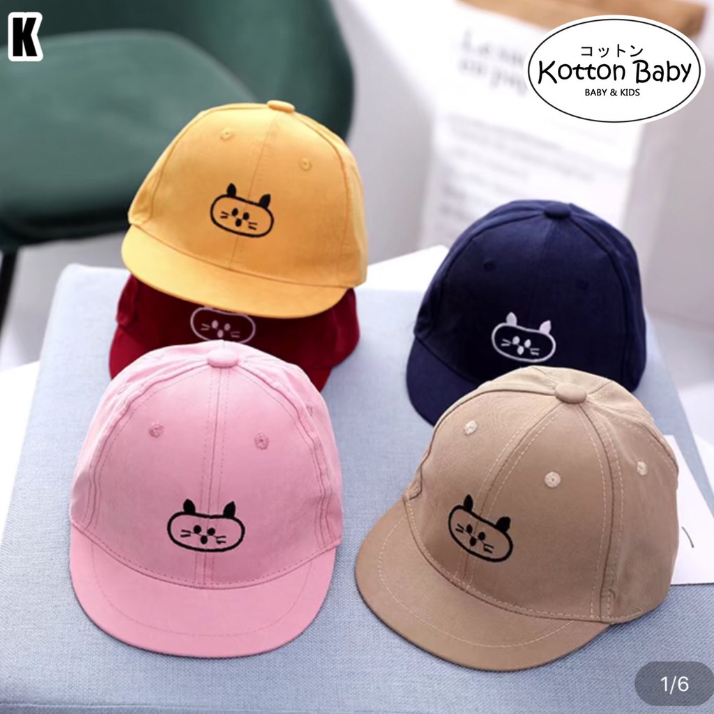 6-24 bln |TOPI BASEBALL ANAK / TOPI BAYI KARAKTER LUCU LAKI-LAKI PEREMPUAN vol.K UNISEX  CATALOG