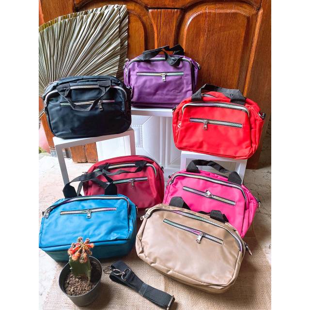 TAS PARASUT/SLING BAG/TAS SELEMPANG JINJING/TAS JALAN WANITA