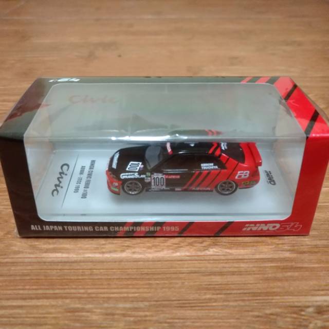 Diecast Miniatur Inno64 Inno Models Honda Civic Ferio EG9 Sedan JTCC 1995 Advan Racing Ori