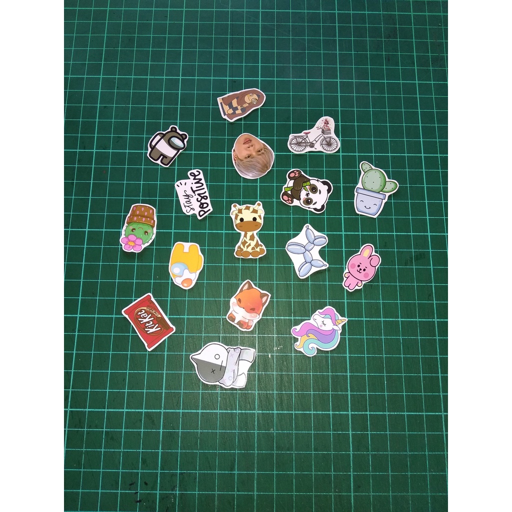 [102 pc STICKER] [50 pc STIKER] RANDOM | STICKER GLOSSY AESTHETIC | STICKER TUMBLR | STIKER HP | STIKER LAPTOP | STIKER LUCU-7