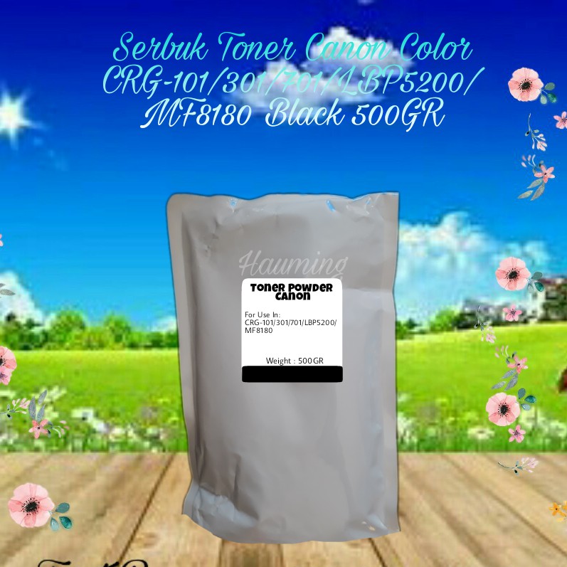 Serbuk Toner Canon CRG 101 301 701 LBP5200 LBP2140 MF8180 MF8180c LBP 5200 2410 Black 500gr