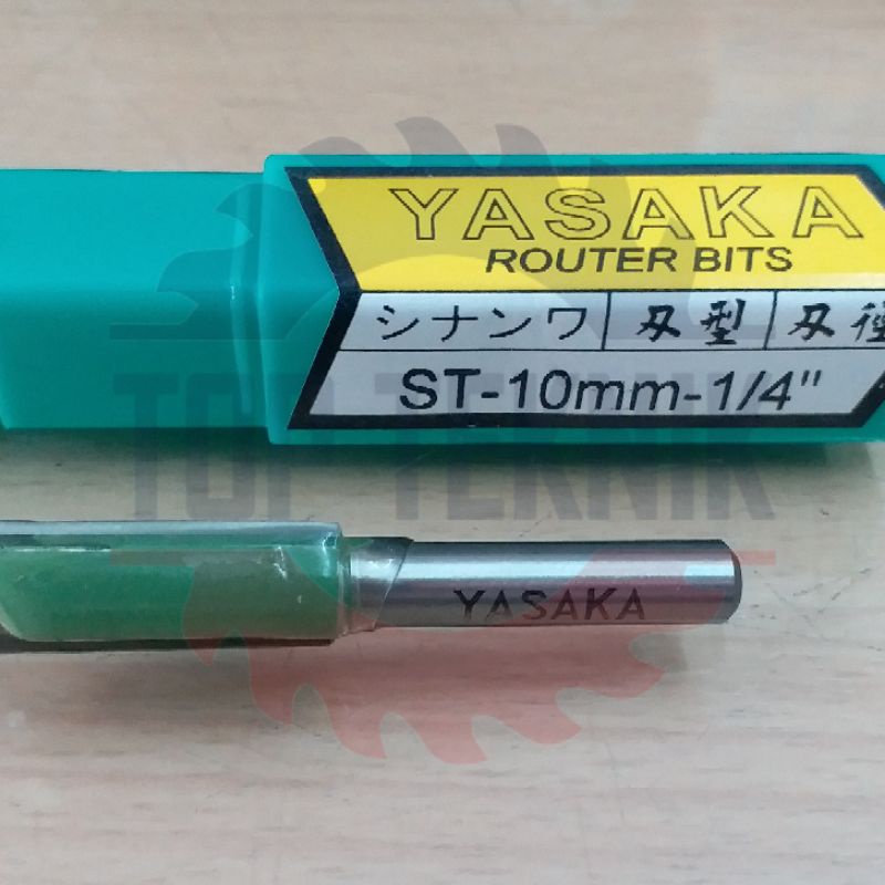 YASAKA ROUTER BITS - STRAIGHT BIT 10MM x 1/4"