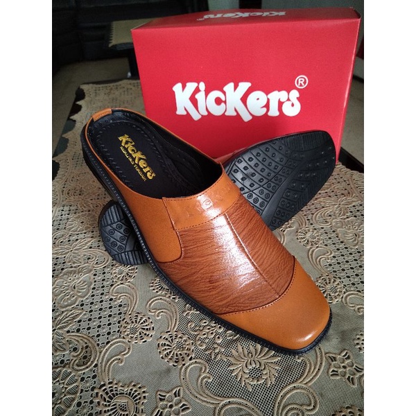 Sepatu Selop  Pria Kulit Asli Kickers Formal