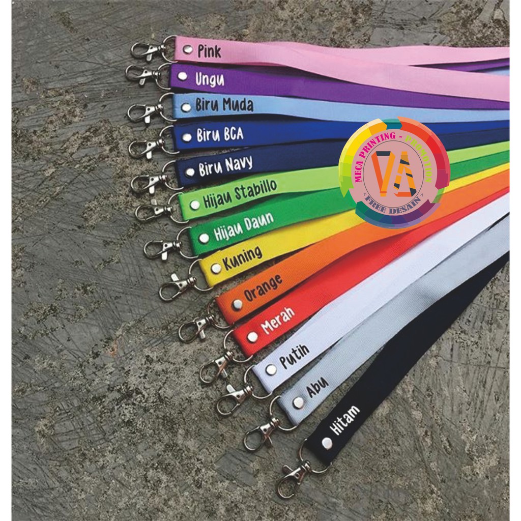 TALI ID CARD/ TALI ID CARD POLOS 2 CM / TALI ID CARD COSTUM / TALI ID CARD POLOS / TALI NILON 2 CM