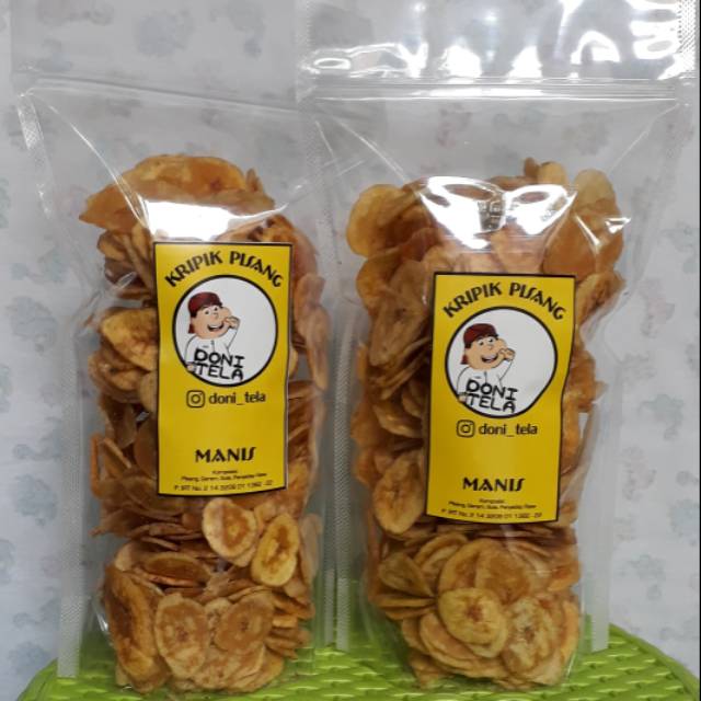 

Keripik pisang original rasa manis isi 150gr