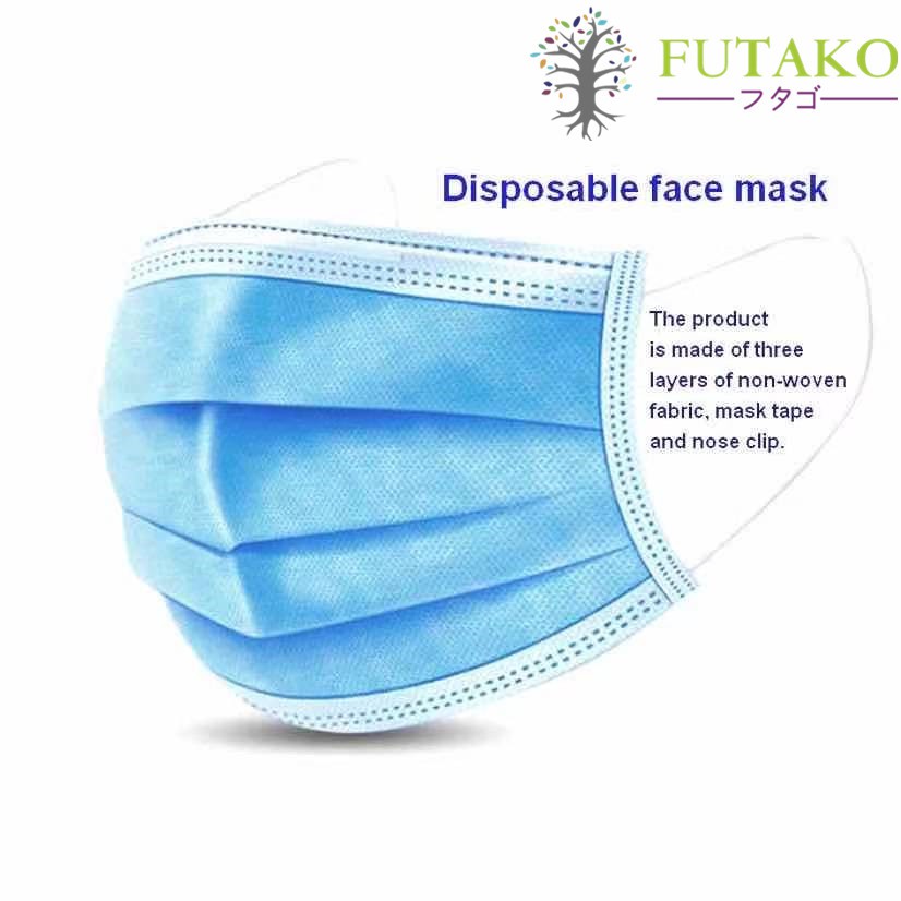 FUTAKO MASKER EARLOOP DISPOSABLE 3PLY 1 BOX ISI 50