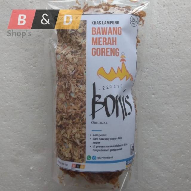 

BONIS. Bawang Goreng Garing Renyah Netto 1 Kg.