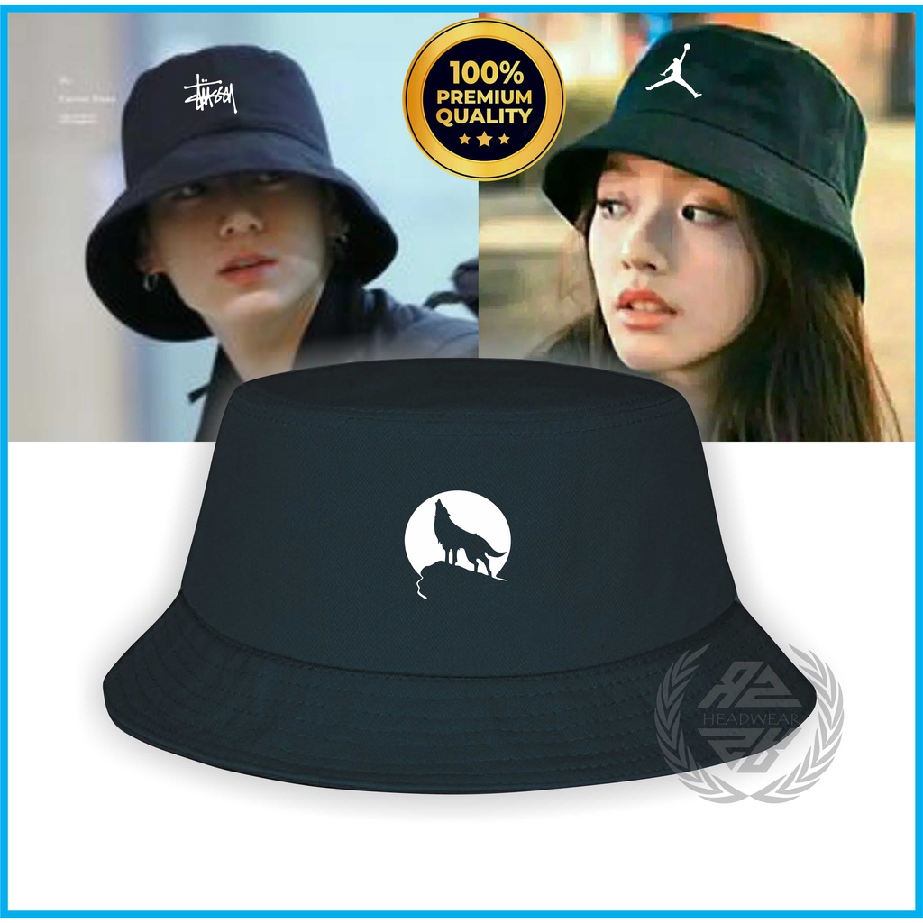 Bucket Hat Logo Stussy Bucket Pria Outdor Topi Bucket Distro Topi Ember Wanita Pria