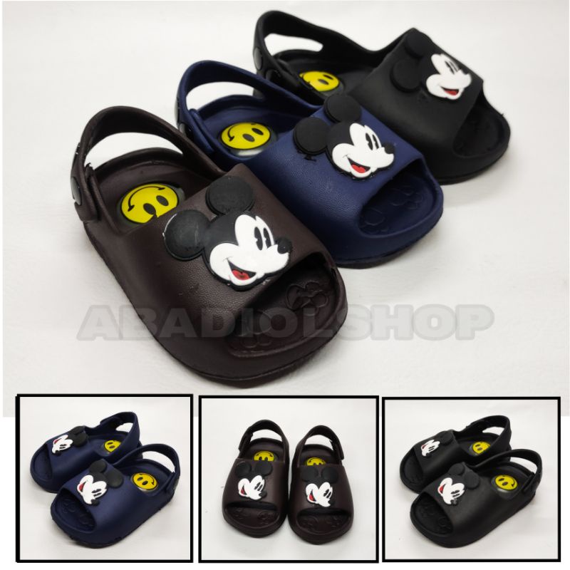 YUTU- SANDAL YUTU 725D BAIM BABY BUNYI CIT CIT / SANDAL TALI BELAKANG BUNYI / SANDAL ANAK PRIA DAN WANITA KRAKTER MICKEYMOUS / SANDAL BAIM ANAK KRAKTER LUCU /SANDAL IMPORT /FASHION ANAK / SANDAL TRENDY