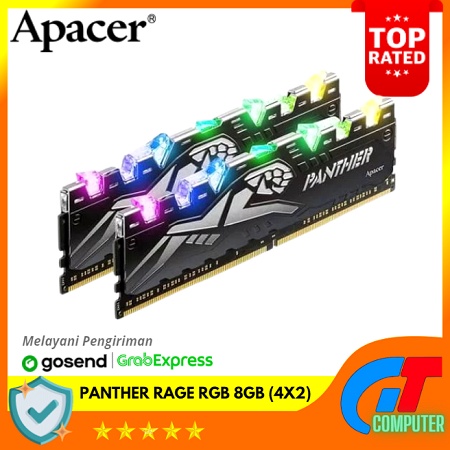 Memory Apacer DDR4 8GB 2666Mhz Panther Rage RGB (4x2)