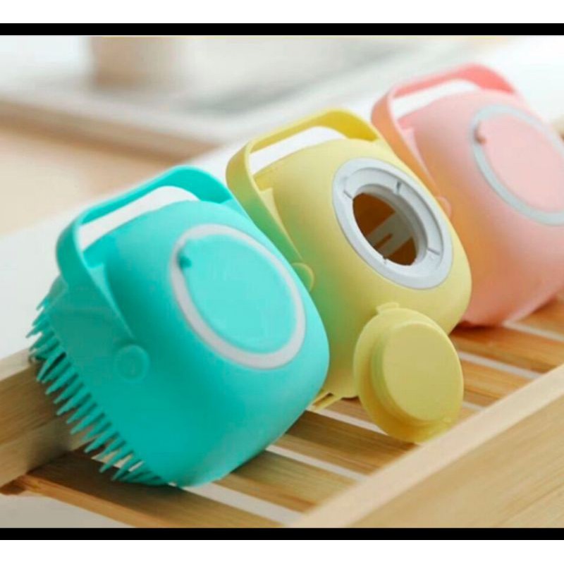 Sikat Mandi Silikon Sikat Daki Dispenser Shower Brush Silicone Brush Original Produck