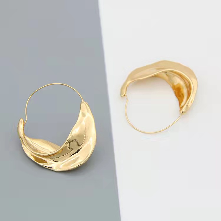 Anting Hoop Wanita Mewah Vintage Korean Style - Hoop Earrings Import