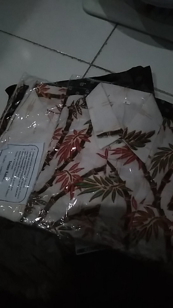 Aska Couple, Batik Couple Keluarga Motif Bambu Putih Terbaru