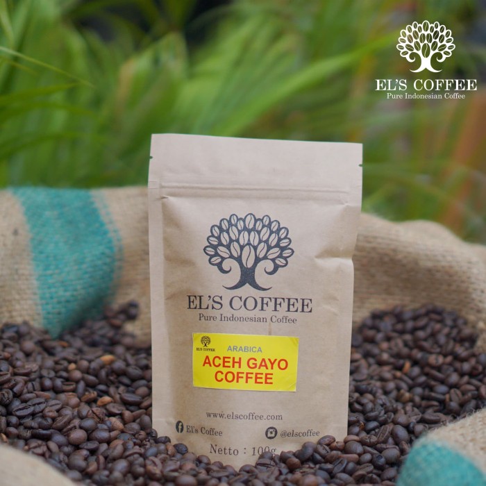 

⭐ BISA COD ⭐ EL'S COFFEE ACEH GAYO 100GR - Biji Kopi