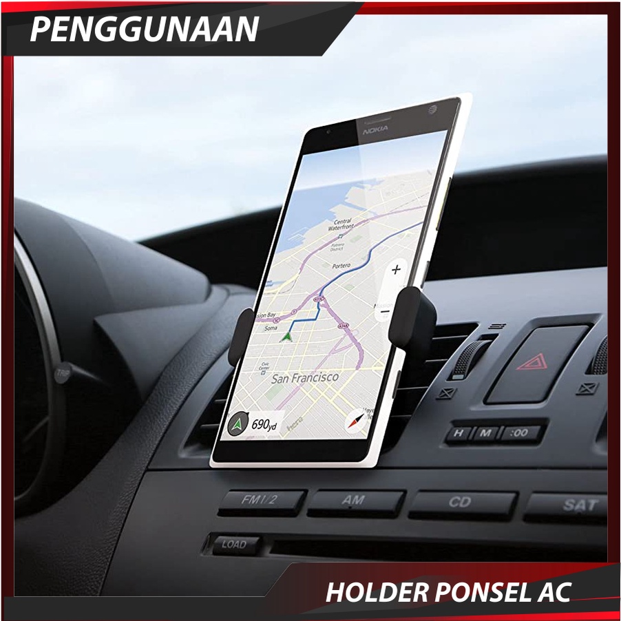 AC HOLDER Mobil Holder Hp Lubang Ventilation AC Aksesoris Mobil Dudukan Handphone Di Mobil