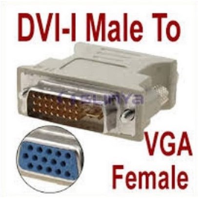 CONVERTER DVI 24+5 TO VGA / DVI TO VGA / DVI TO VGA 24 + 5 // CONVERTER DVI